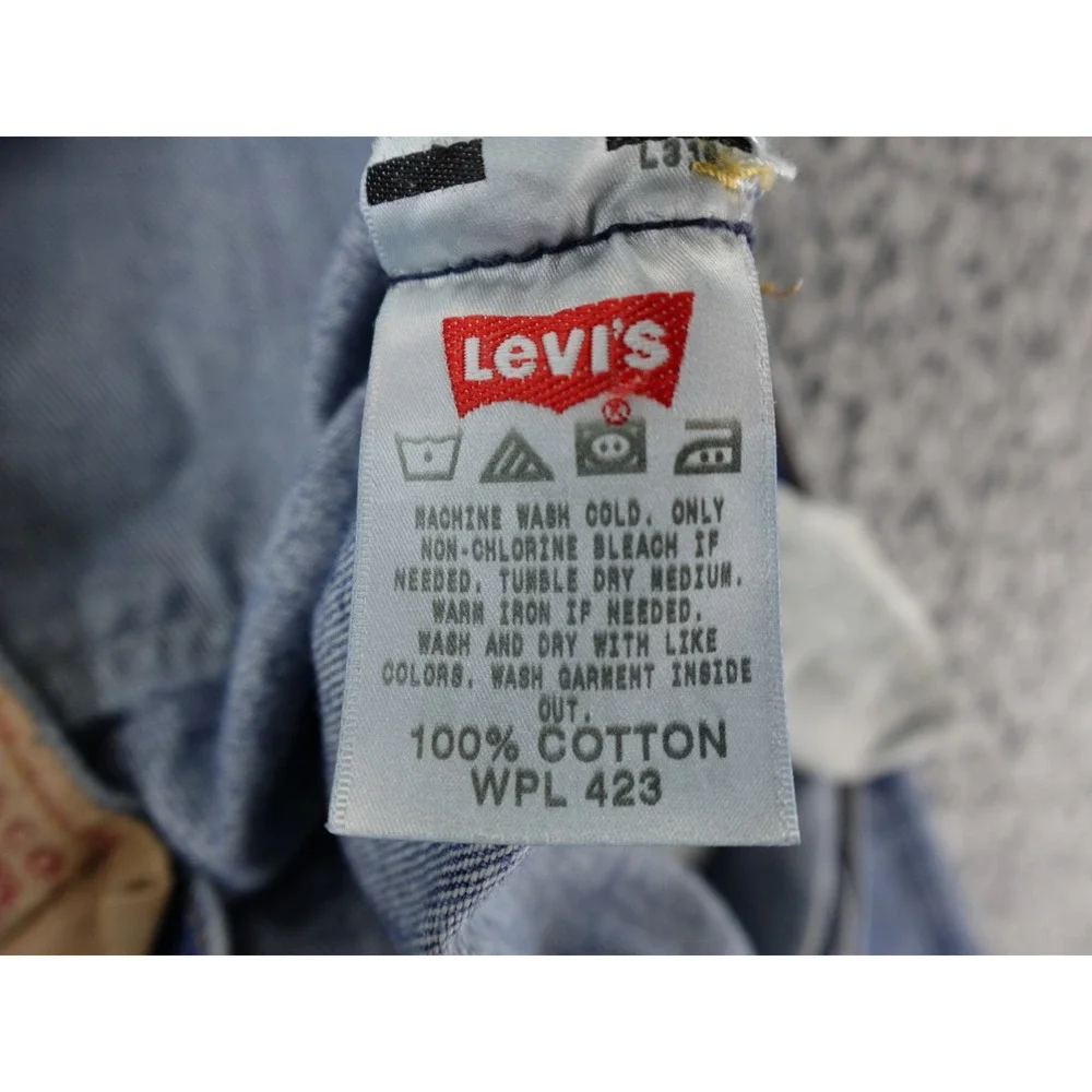 Vtg Levi's Men's 501 Jeans Sz 38x32 Blue‎ Denim Nice Fade Made in Haiti WPL423
